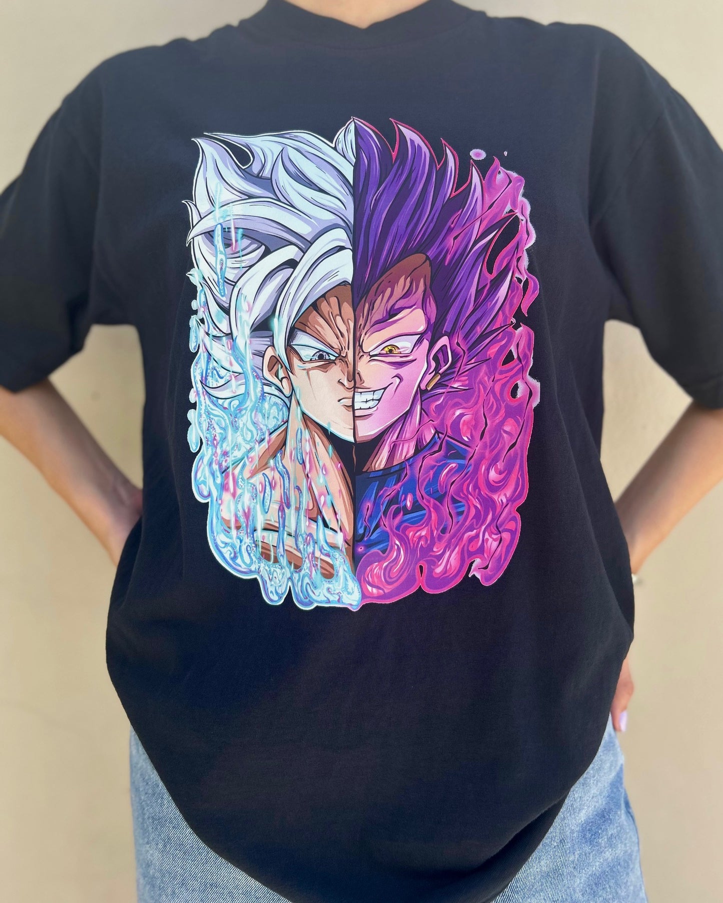 Dragon Ball: Goku & Vegeta Heavyweight T-shirt (SSAF 2024 Exclusive)