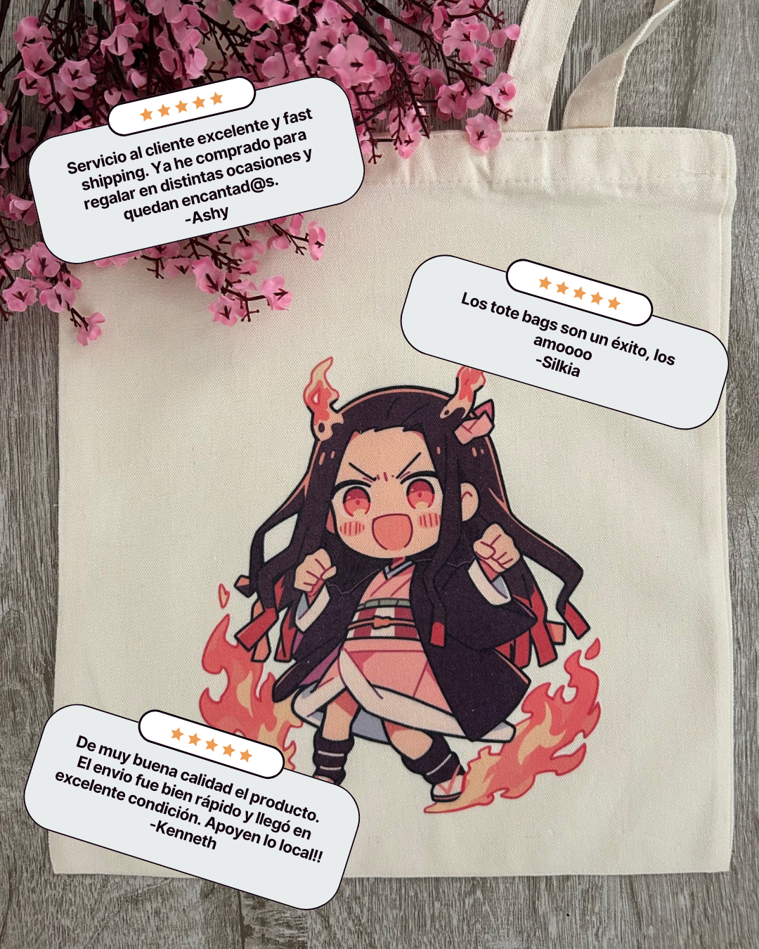 Pink Fury Tote Bag