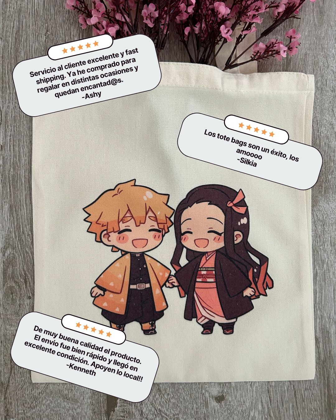 Tiny Duo Love Tote Bag