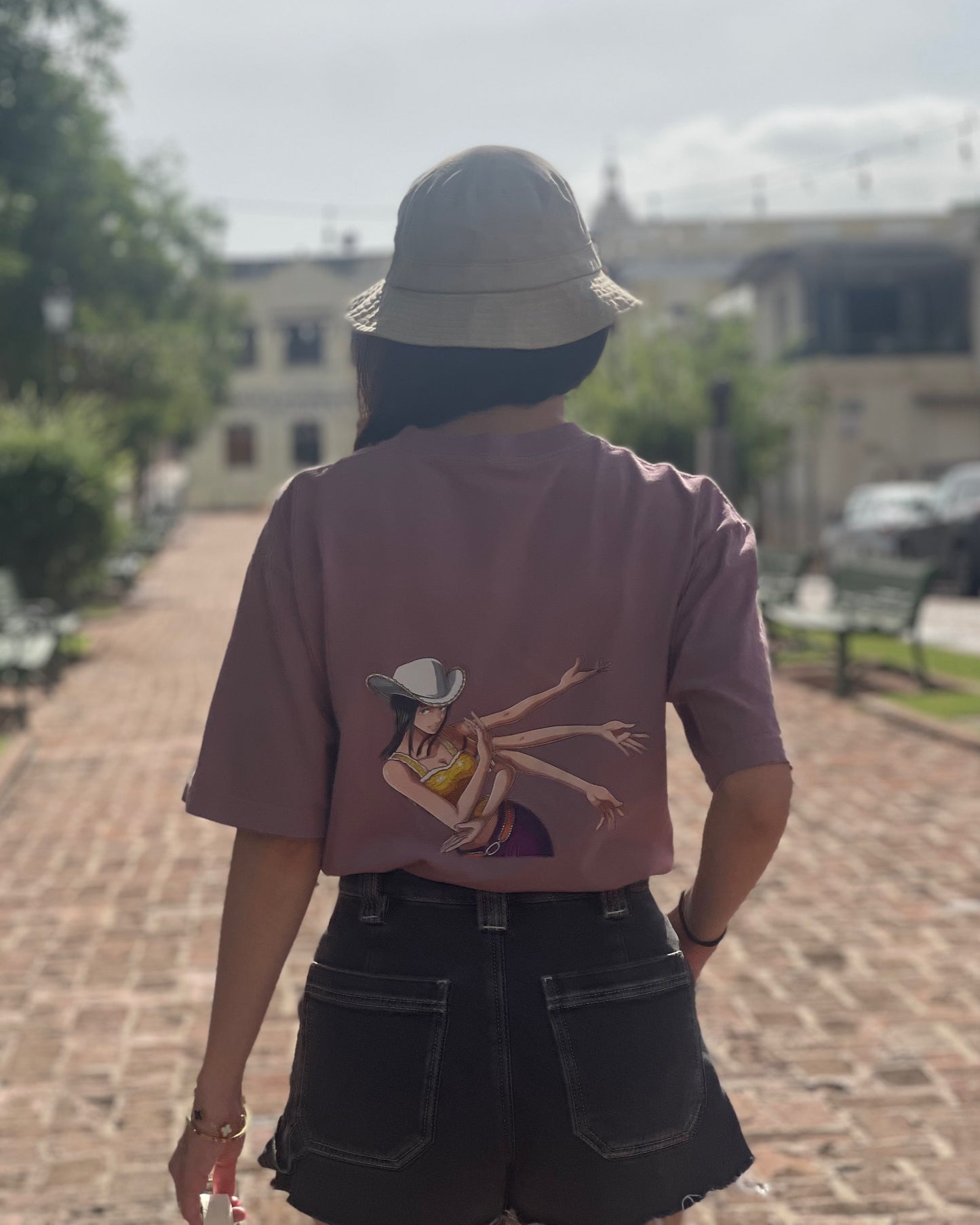 Quiet Bloom Mauve Heavyweight T-shirt