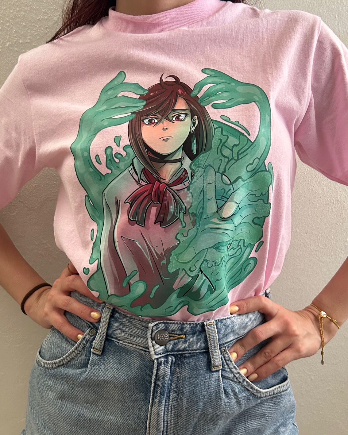 Dandadan: Momo Ayase Baby Pink T-shirt (Sekaiju Con Winter Edition 2025 Exclusive)