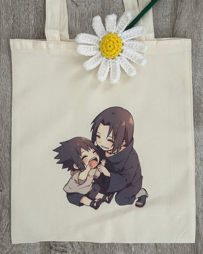 Uchiha Brothers Tote Bag - Cute Version