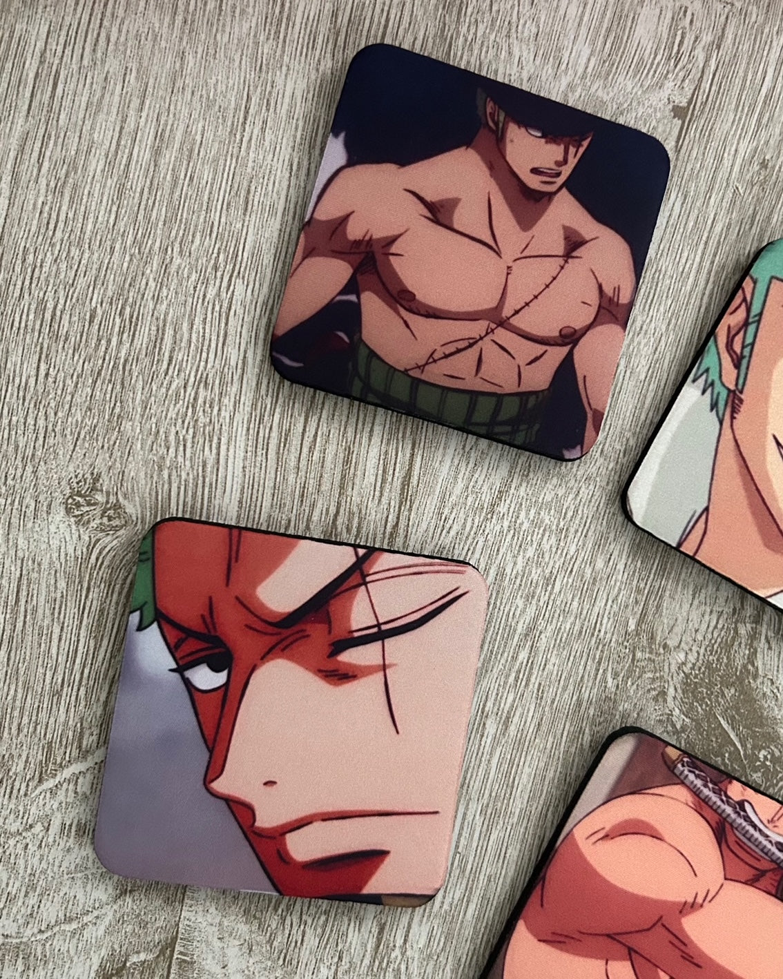 One Piece: Roronoa Zoro 4 Set Coasters