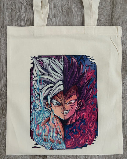 Dragon Ball: Goku and Vegeta Tote Bag