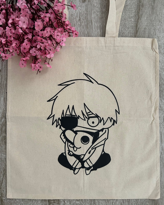 Denji and Pochita Tote Bag