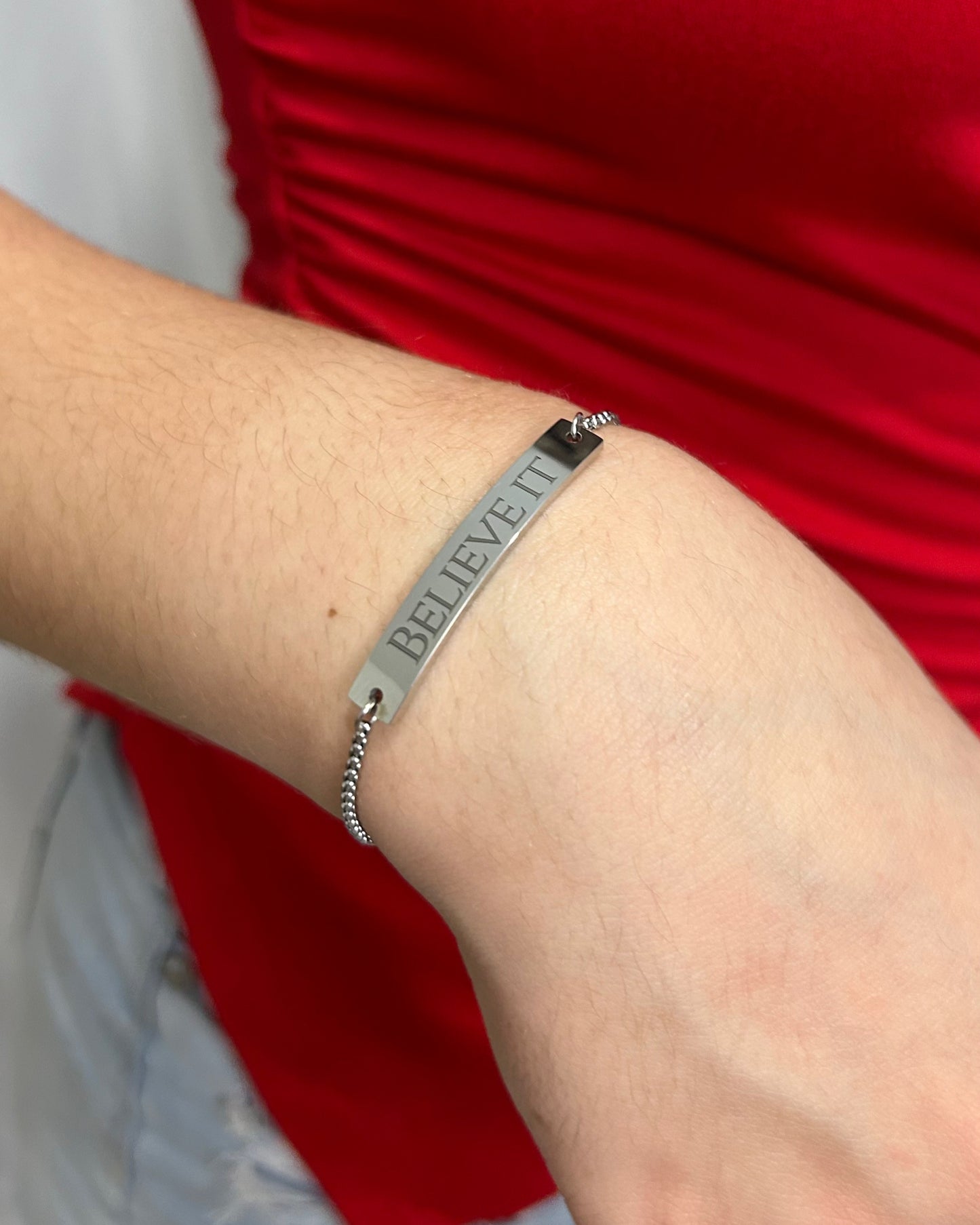 Believe It - Stainless Steel Bracelet
