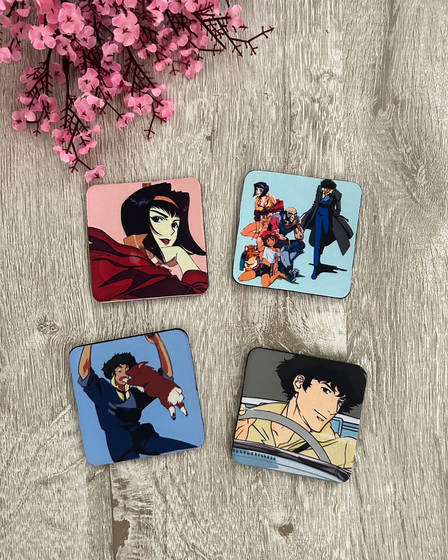 Cowboy Bebop 4 Set Coasters