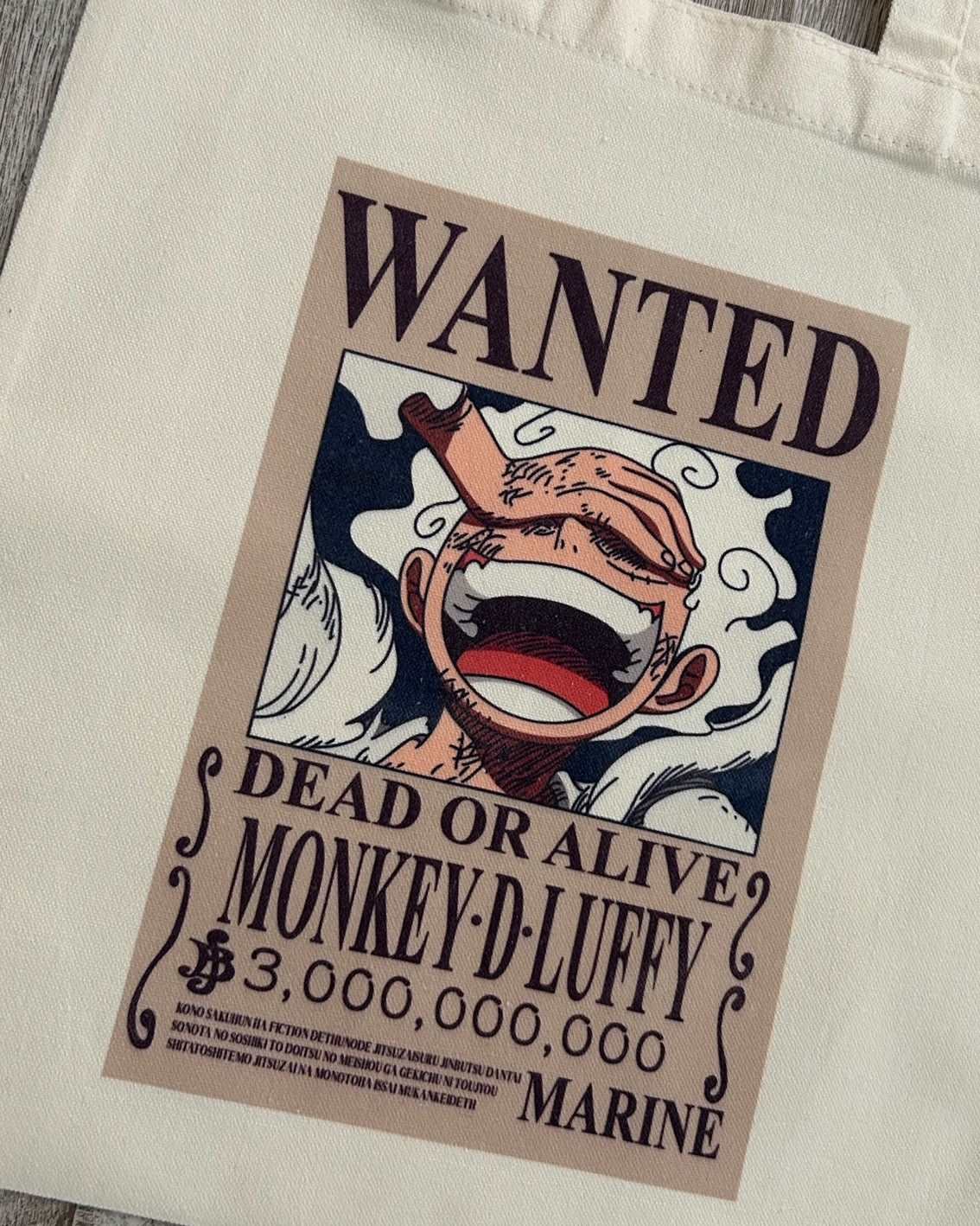 One Piece Wanted Monkey D. Luffy Tote Bag