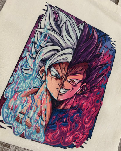 Dragon Ball: Goku and Vegeta Tote Bag