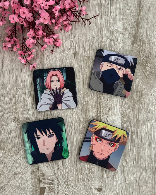 Naruto 4 Set Coasters