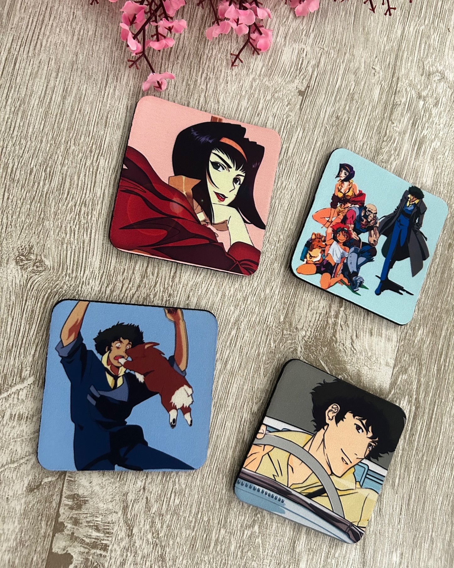 Cowboy Bebop 4 Set Coasters