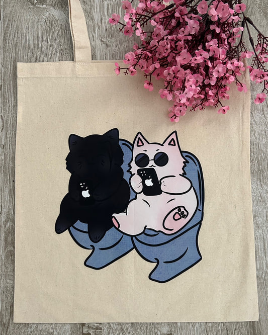 Jujutsu Kaisen: SatoSugu Cats Tote Bag