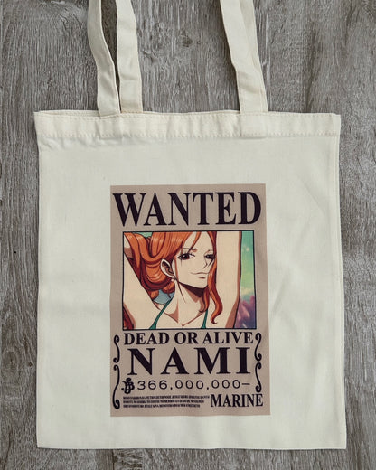 One Piece Wanted Nami Tote Bag