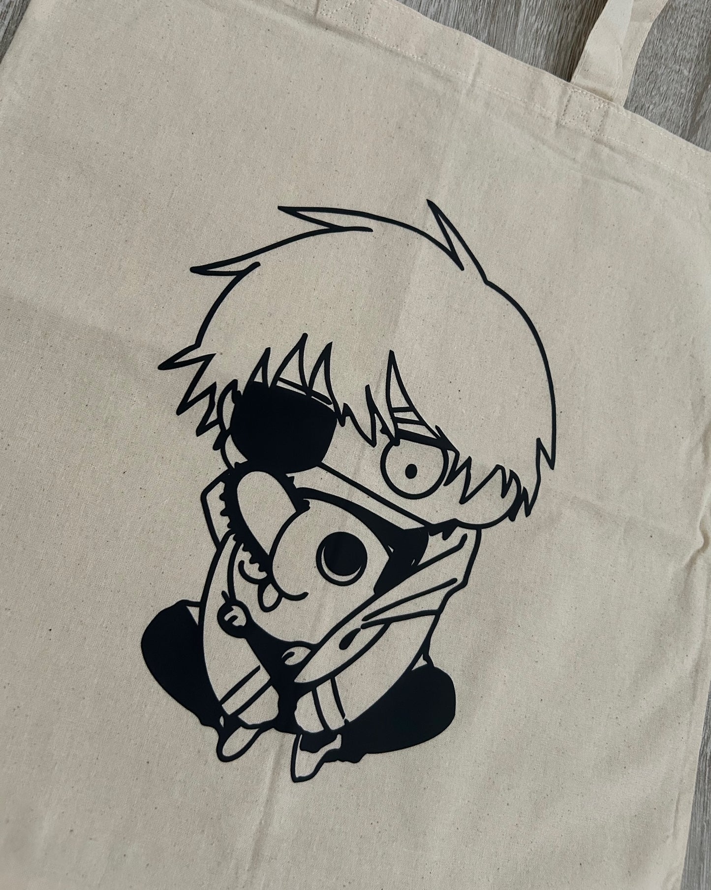 Denji and Pochita Tote Bag