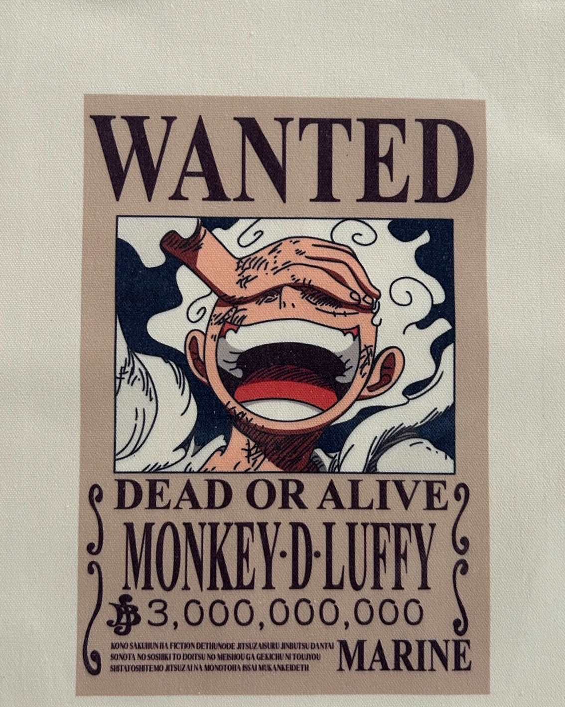 One Piece Wanted Monkey D. Luffy Tote Bag