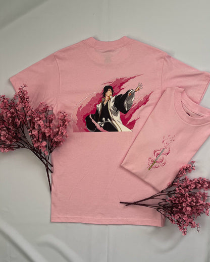 Bleach: Kuchiki Byakuya Baby Pink T-shirt