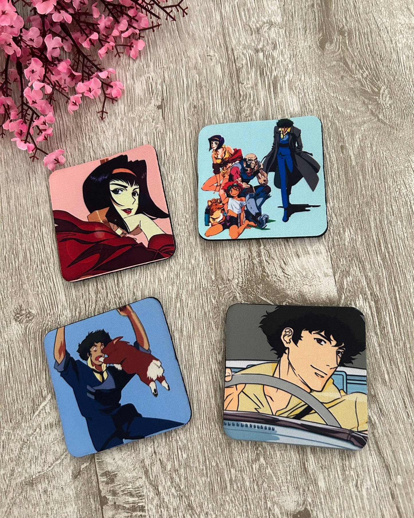 Cowboy Bebop 4 Set Coasters