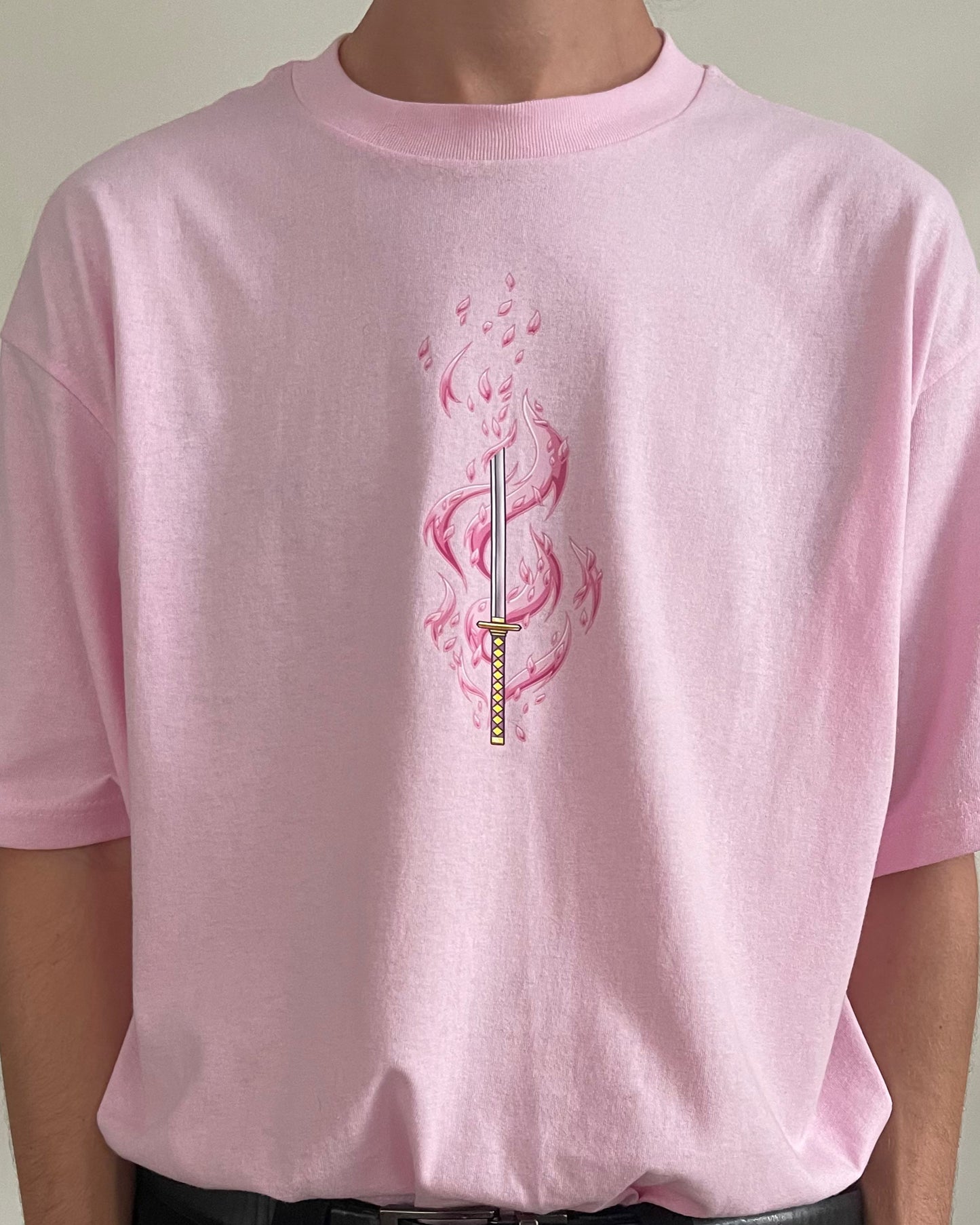 Bleach: Kuchiki Byakuya Baby Pink T-shirt