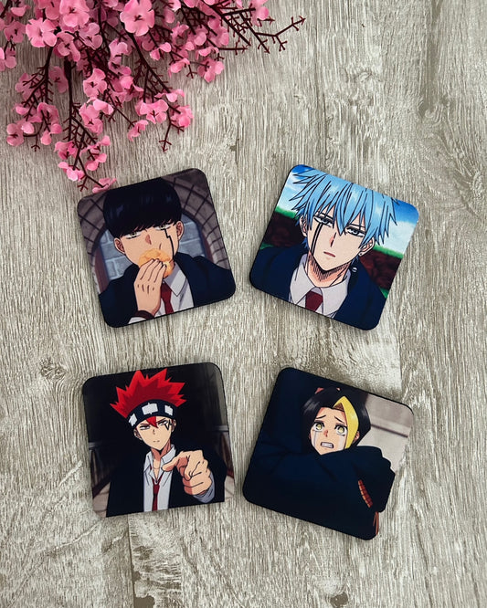 Mashle 4 Set Coasters