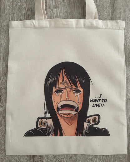 I Want To Live Tote Bag