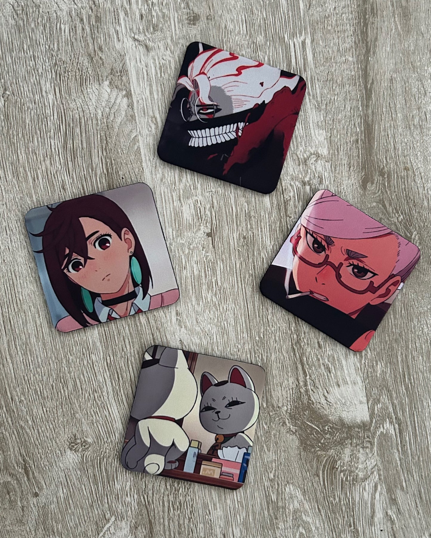 Dandadan 4 Set Coasters