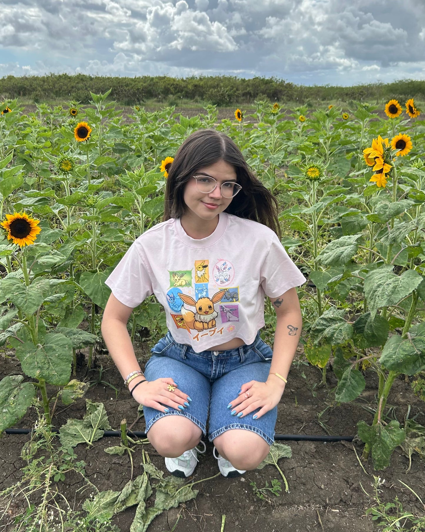 Ninefold Bloom Crop Tee
