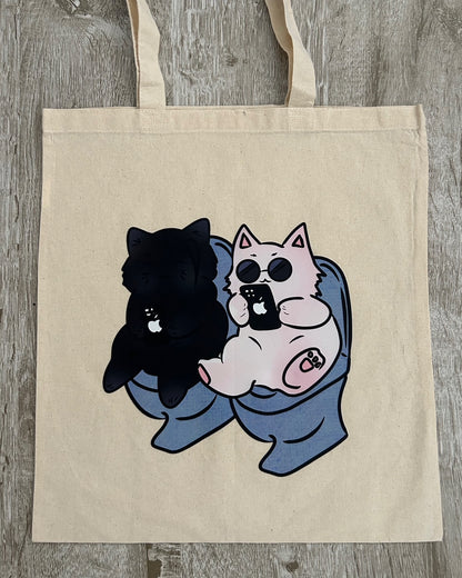 Jujutsu Kaisen: SatoSugu Cats Tote Bag