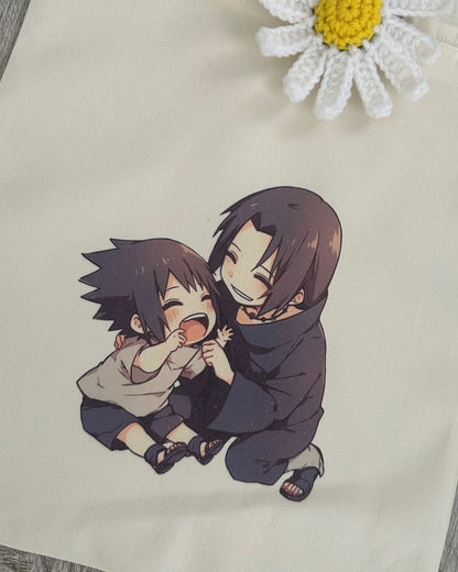 Uchiha Brothers Tote Bag - Cute Version