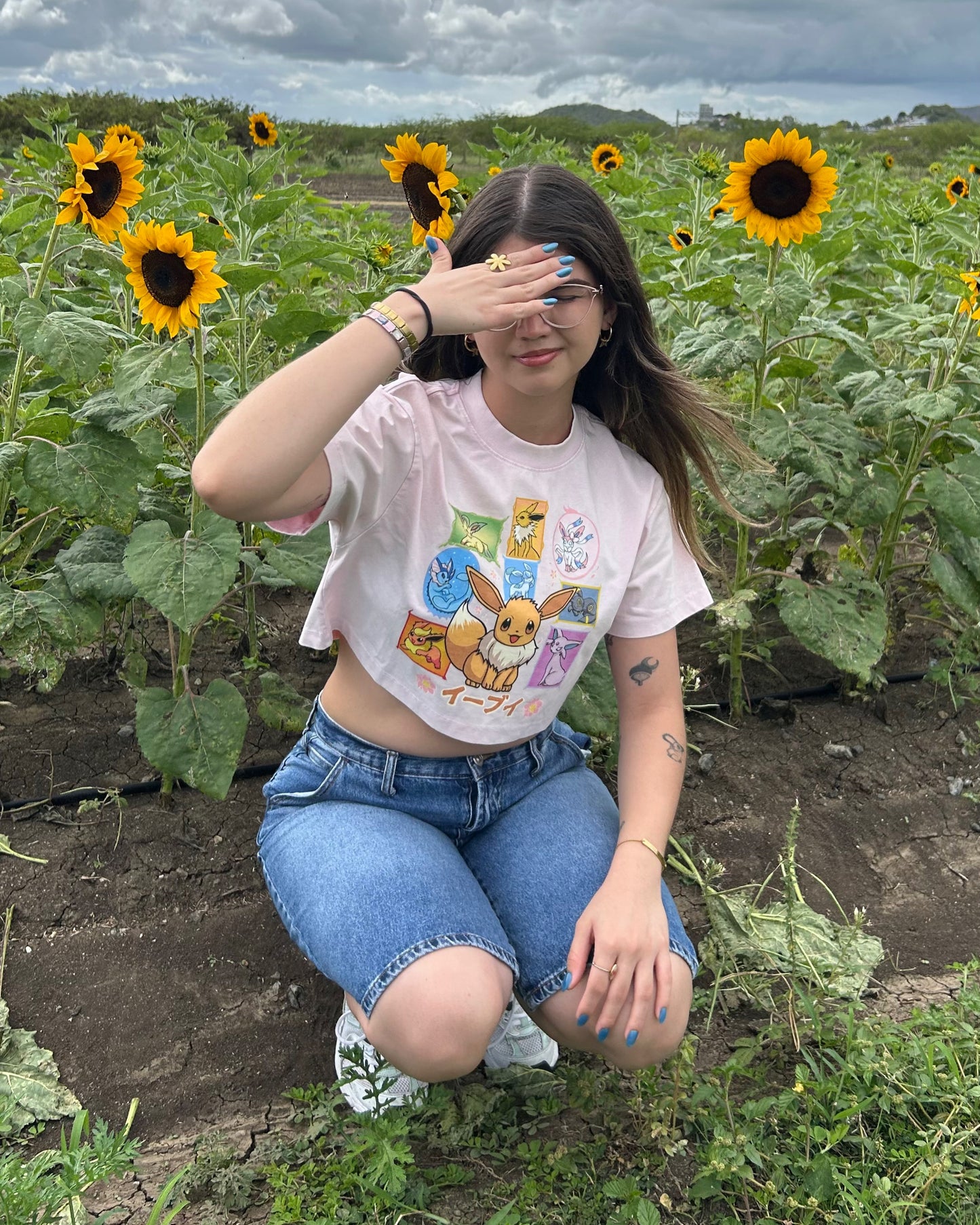 Ninefold Bloom Crop Tee