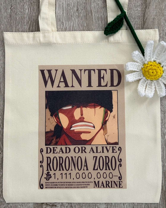 One Piece Wanted Roronoa Zoro Tote Bag