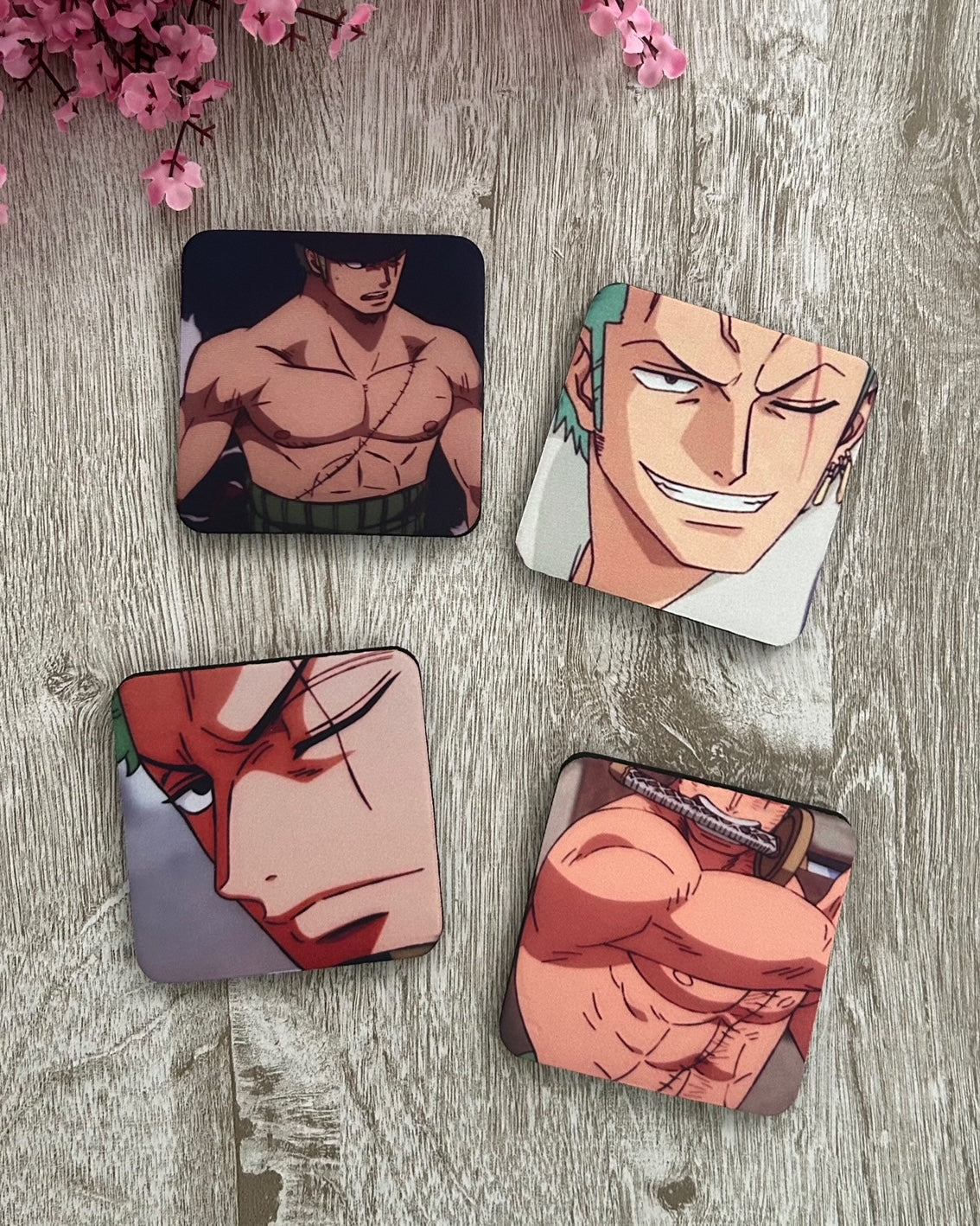 One Piece: Roronoa Zoro 4 Set Coasters