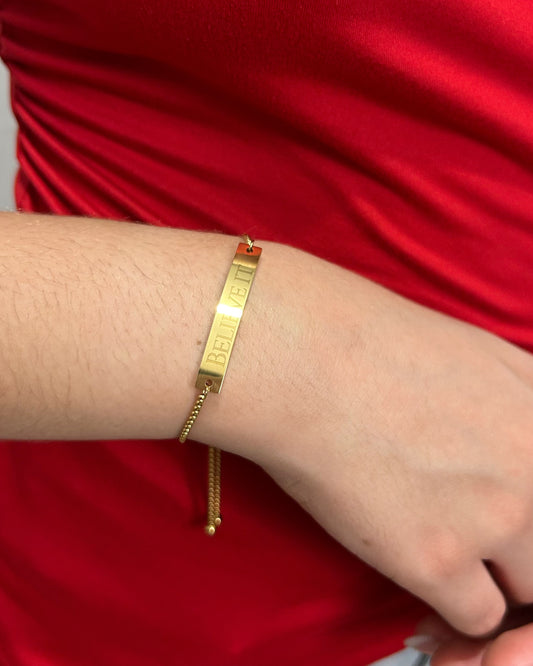 Believe It - Stainless Steel Bracelet