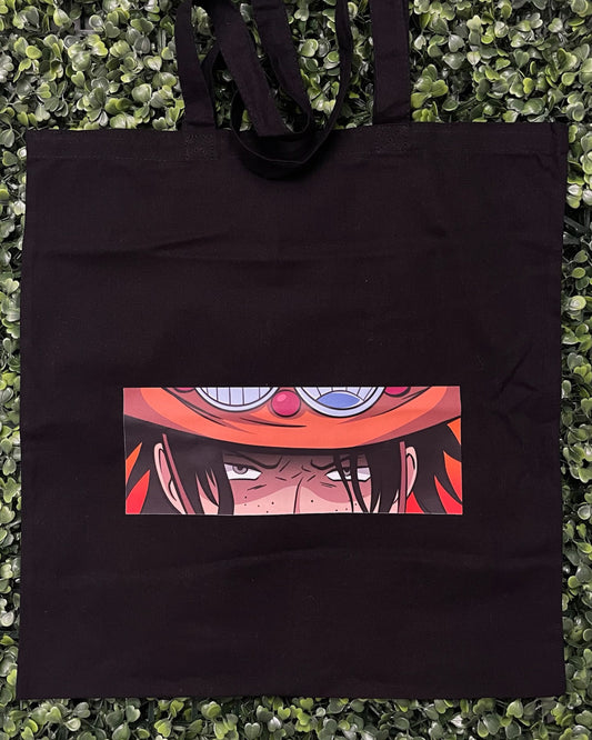 Flame of Freedom Black Tote Bag