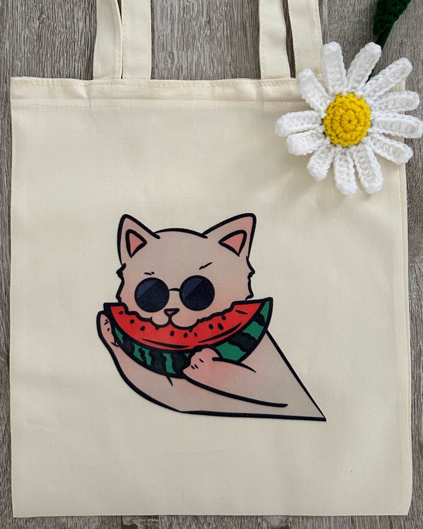 Gojo Cat Tote Bag - Watermelon Version