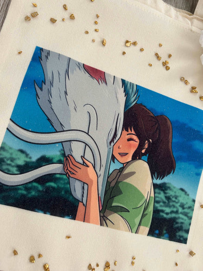 Spirited Away: Chihiro & Haku Tote Bag