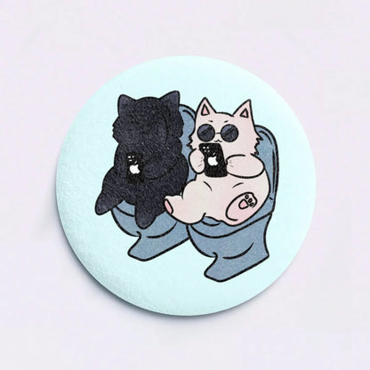 Jujutsu Kaisen: SatoSugu Cats Fluffy Pin